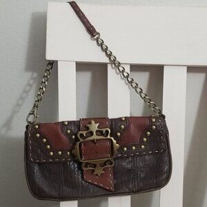 Betsey Johnson VINTAGE LEATHER BUCKLE WRISTLET